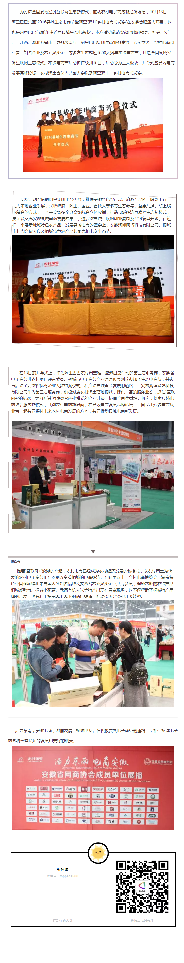 2016年縣域生態(tài)電商節(jié)——百尺竿頭，更進(jìn)一步，桐城電商，再創(chuàng)輝煌